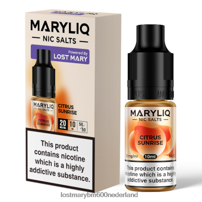 Lost Mary Vape Review BDRJ2V210 verloren mary maryliq nic-zouten - 10 ml citrus