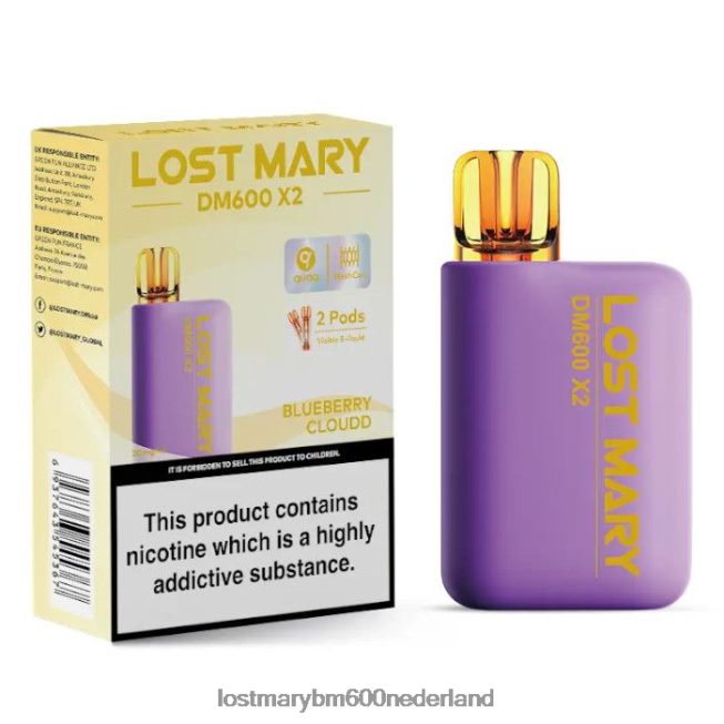 Lost Mary Vape Review BDRJ2V190 verloren mary dm600 x2 wegwerpvape bosbessenwolk