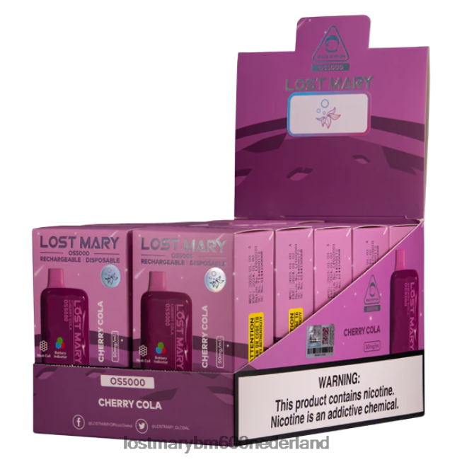 Lost Mary Vape Nederland Kopen BDRJ2V22 maria os5000 verloren kersen cola
