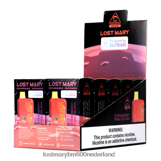 Lost Mary Vape Review BDRJ2V70 maria os5000 verloren Aardbei Pina Colada