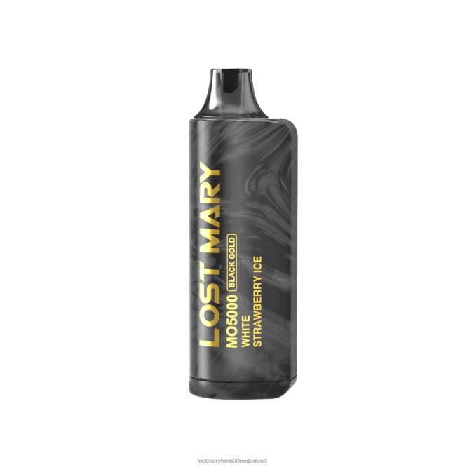 Lost Mary Kopen Nederland 2N8JL5 LOST MARY mo5000 zwart goud wegwerp 10ml wit aardbeienijs