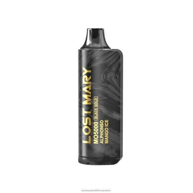 Lost Mary Vape 5000 Nederland 2N8JL6 LOST MARY mo5000 zwart goud wegwerp 10ml alphonso mango-ijs
